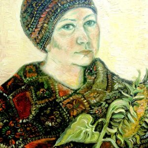 Автопортрет в шапочке и шали