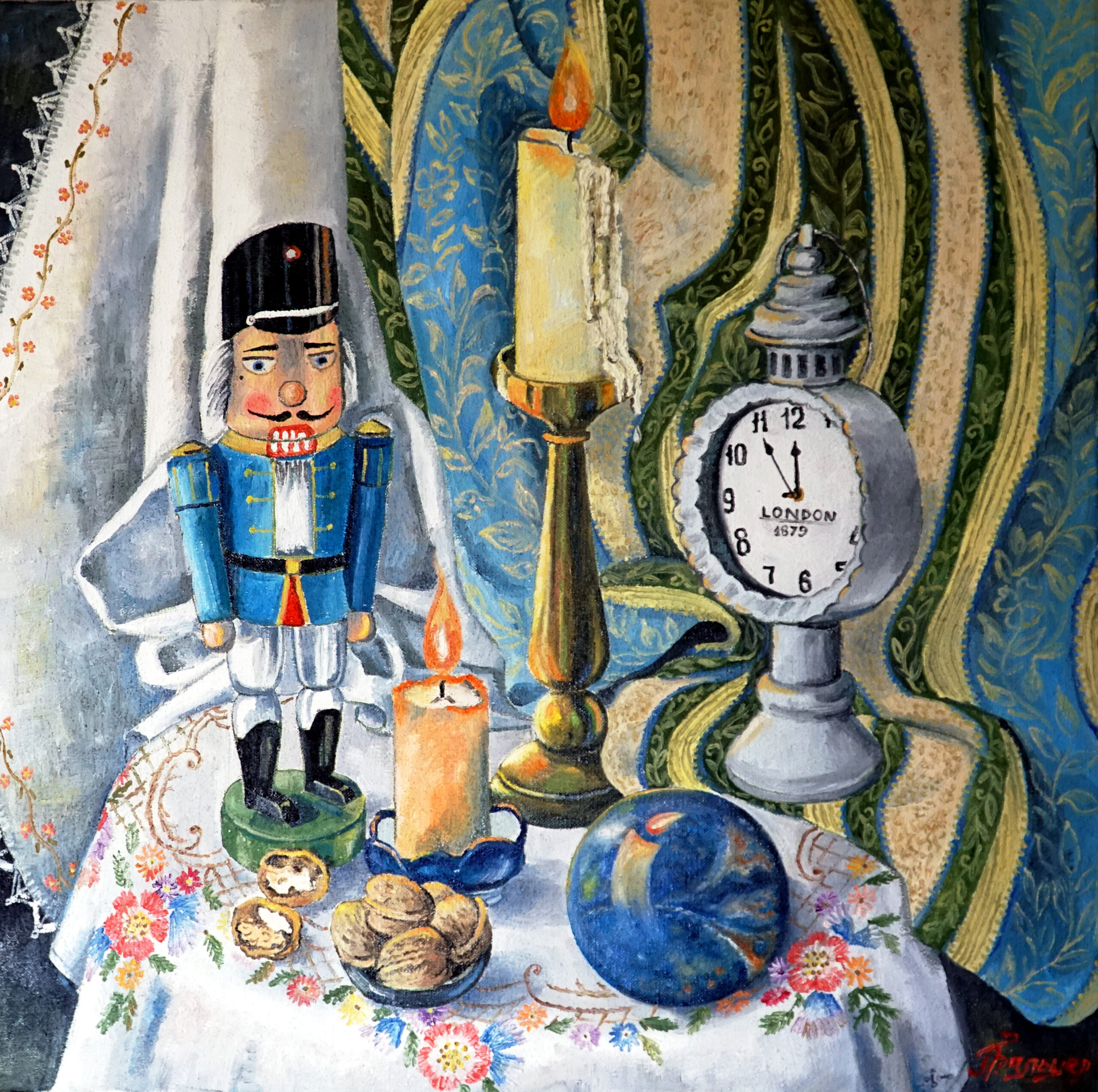 Натюрморт с шаром из лазурита